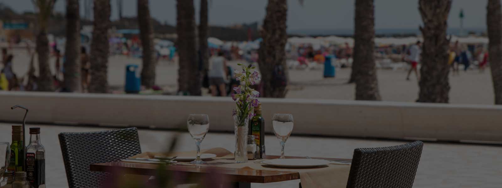 Restaurant Posidonia sur la plage d'El Arenal